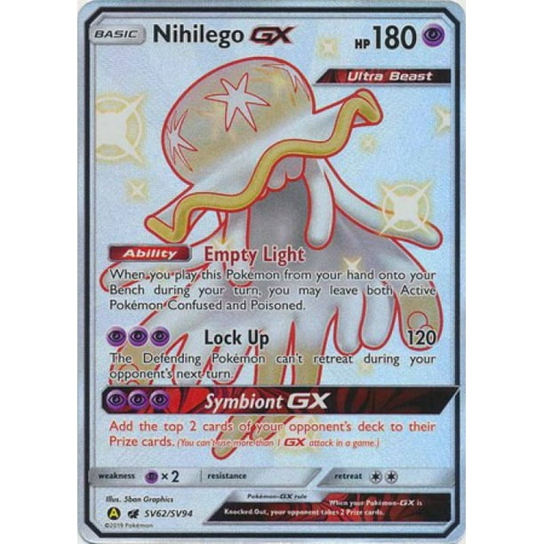 Pokemon Shiny Nihilego GX Hidden Fates Pokemon Shiny Nihilego GX Hidden Fates